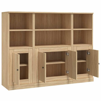 vidaXL Highboards 3 pcs Sonoma Oak Engineered Wood 5
