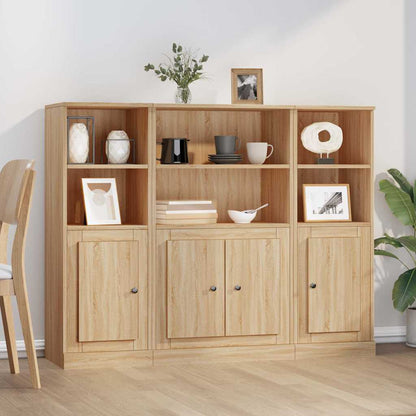 vidaXL Highboards 3 pcs Sonoma Oak Engineered Wood 1