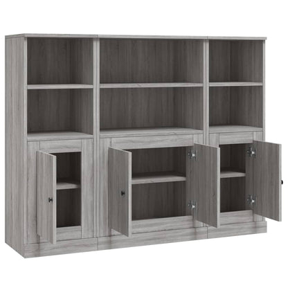 vidaXL Highboards 3 pcs Grey Sonoma Engineered Wood 5