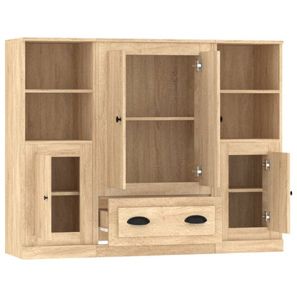 vidaXL Highboards 3 pcs Sonoma Oak Engineered Wood 6