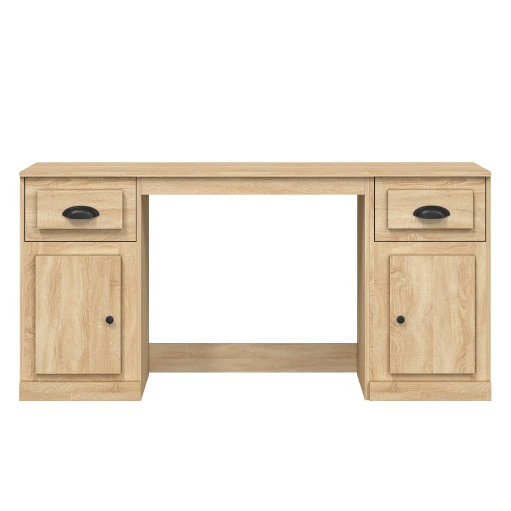 vidaXL Desk with Cabinet Sonoma Oak Engineered Wood 6
