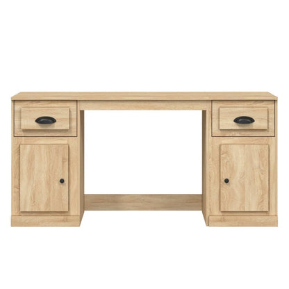 vidaXL Desk with Cabinet Sonoma Oak Engineered Wood 6