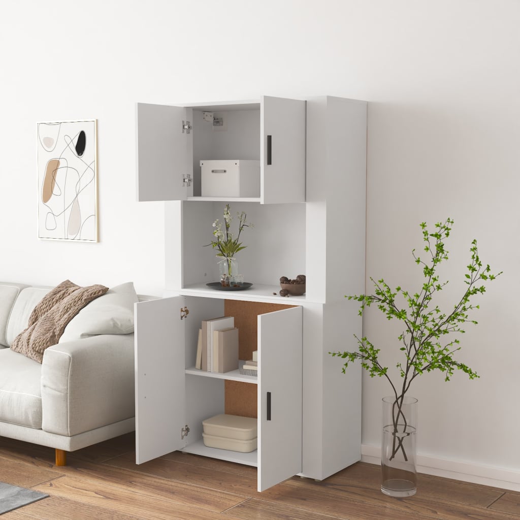 Highboard Engineered Wood White