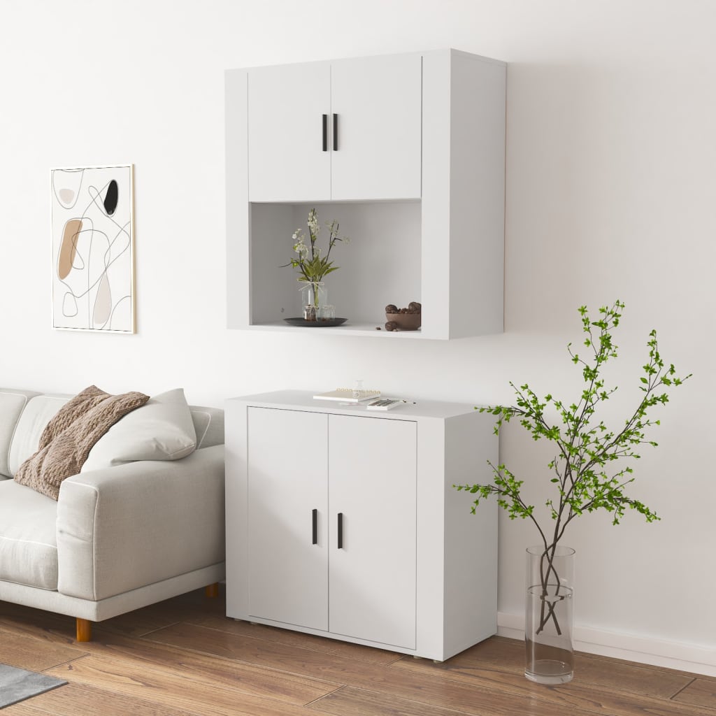 Highboard Engineered Wood White