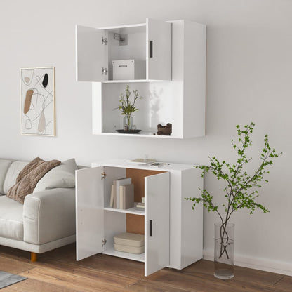 Highboard Engineered Wood White