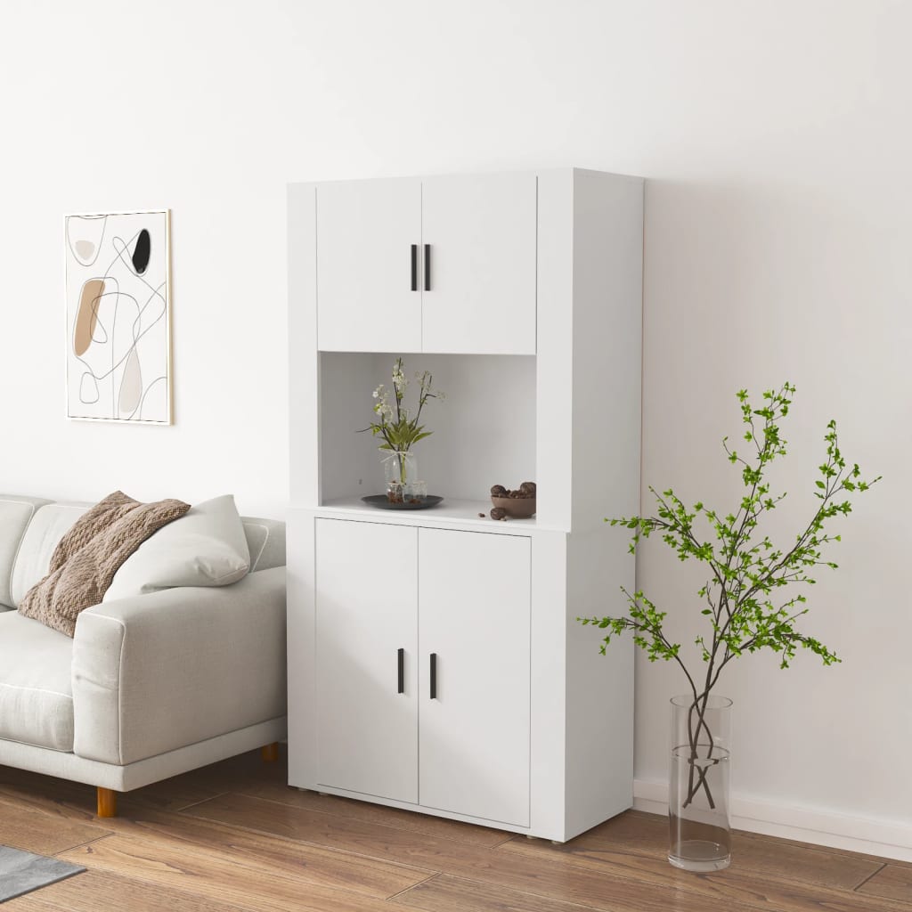 Highboard Engineered Wood White