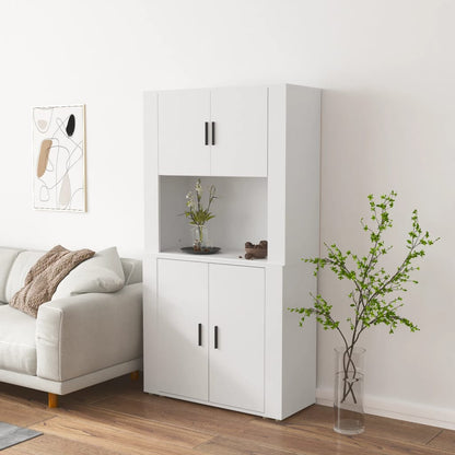 Highboard Engineered Wood White