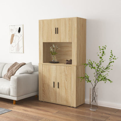 Highboard Engineered Wood Sonoma oak