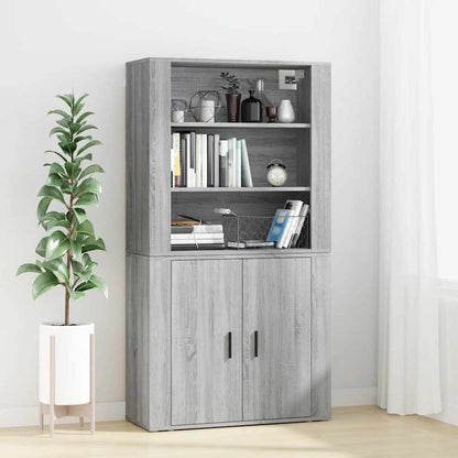 Highboard Engineered Wood Grey sonoma