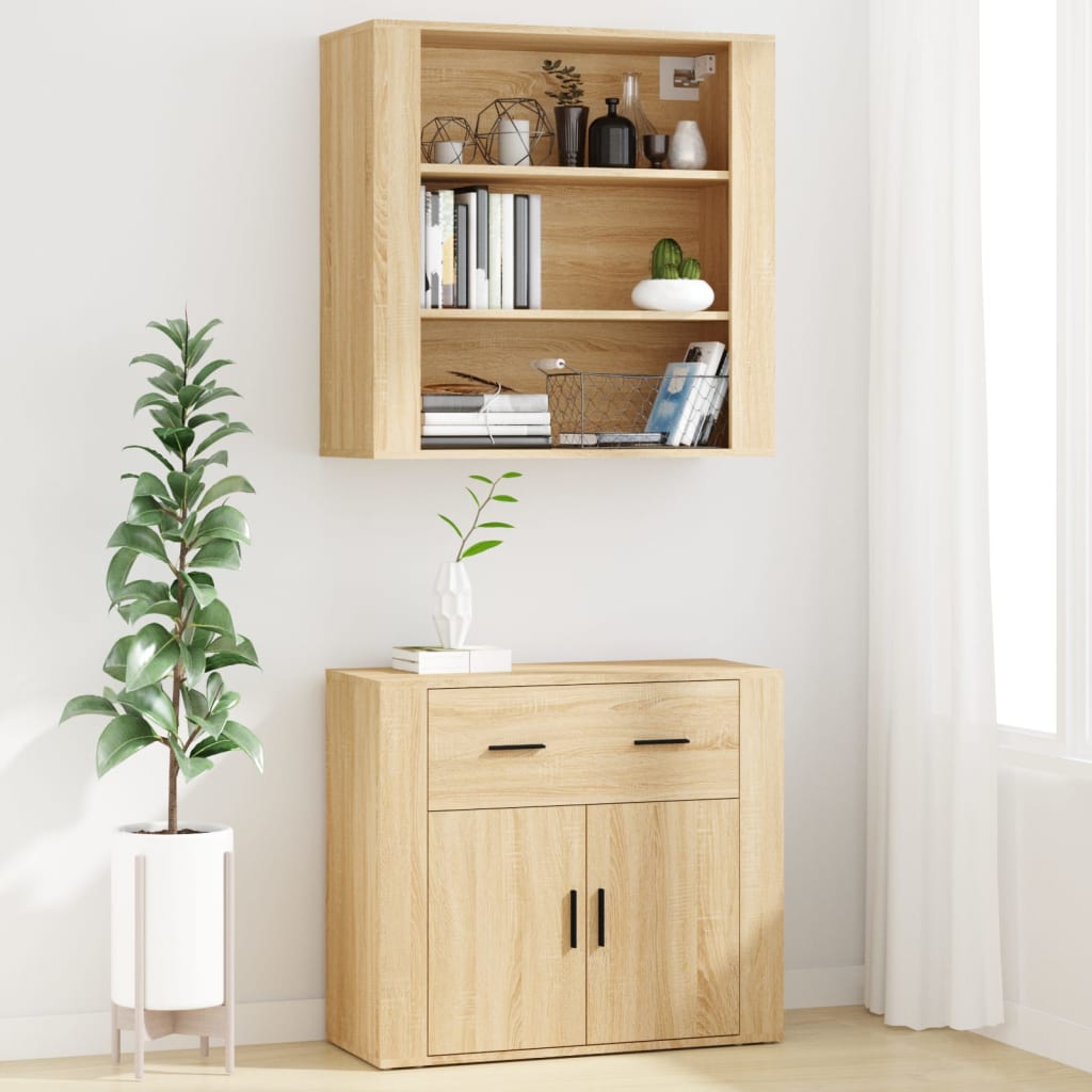 Highboard Engineered Wood Sonoma oak