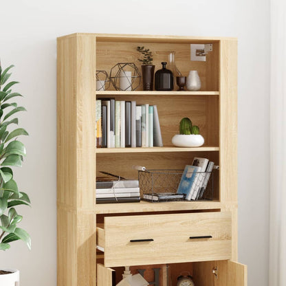 Highboard Engineered Wood Sonoma oak