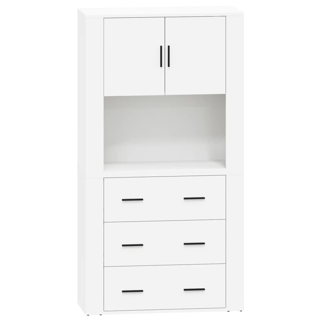 vidaXL Highboard White Engineered Wood 2