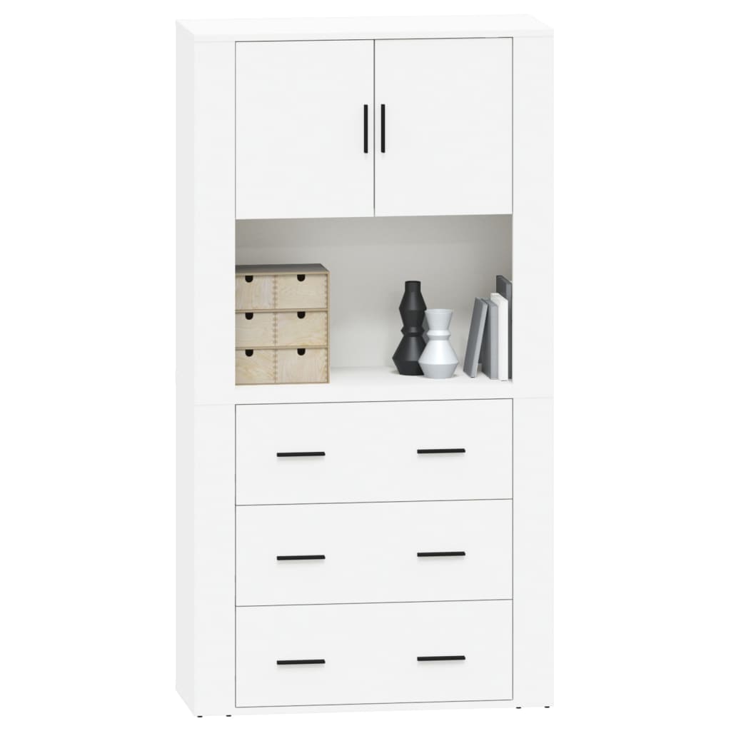 vidaXL Highboard White Engineered Wood 6