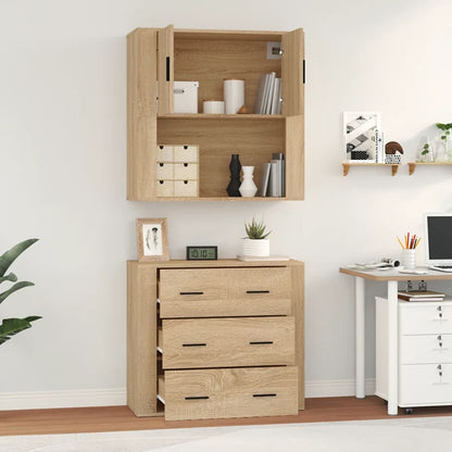 vidaXL Highboard Sonoma Oak Engineered Wood 5