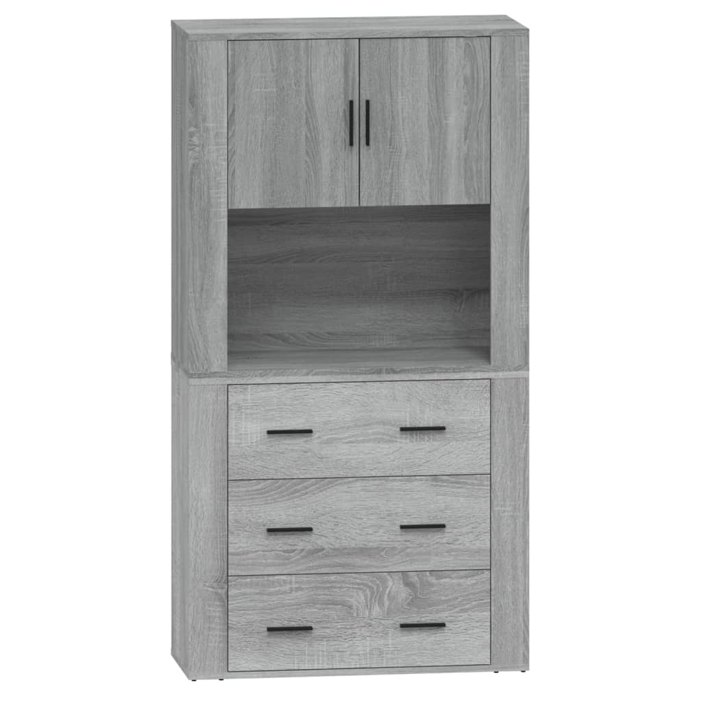 Highboard Engineered Wood Grey sonoma