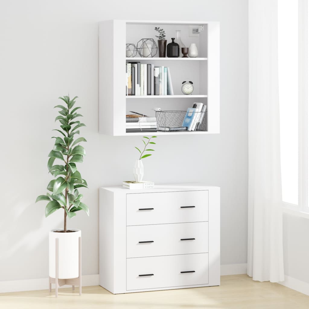 vidaXL Highboard White Engineered Wood 3