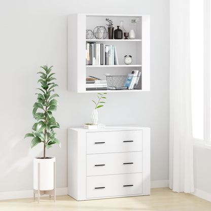 vidaXL Highboard White Engineered Wood 3