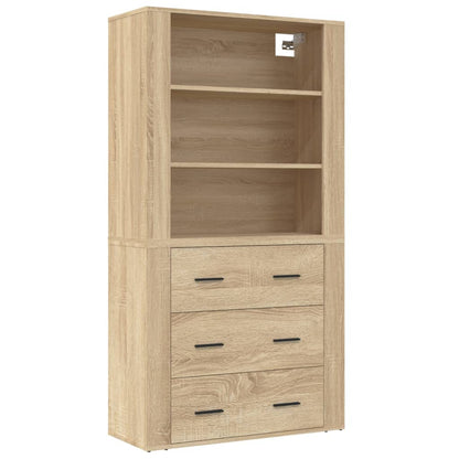 Highboard Engineered Wood Sonoma oak