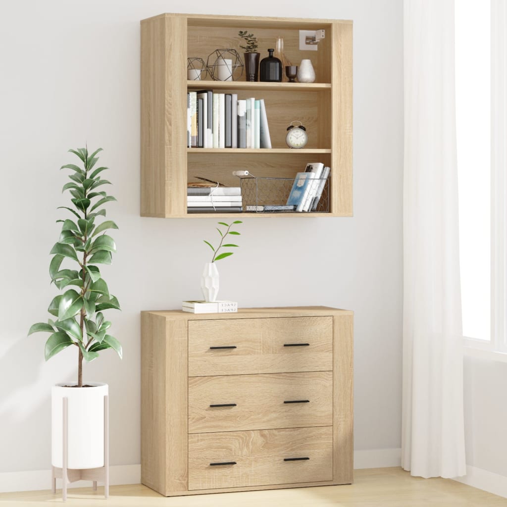 vidaXL Highboard Sonoma Oak Engineered Wood 3