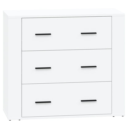 vidaXL Sideboards 2 pcs White Engineered Wood 4
