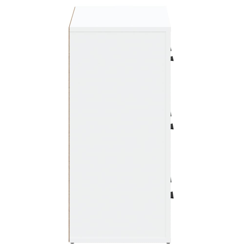 vidaXL Sideboards 2 pcs White Engineered Wood 5