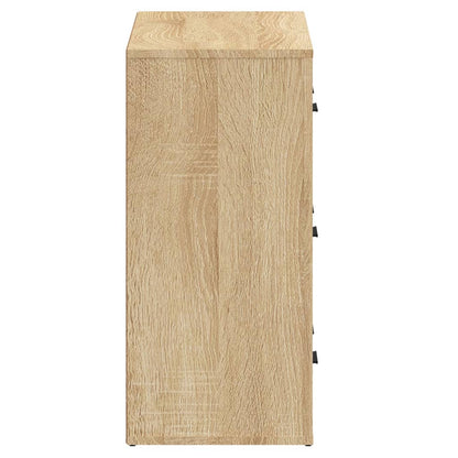 vidaXL Sideboards 2 pcs Sonoma Oak Engineered Wood 5