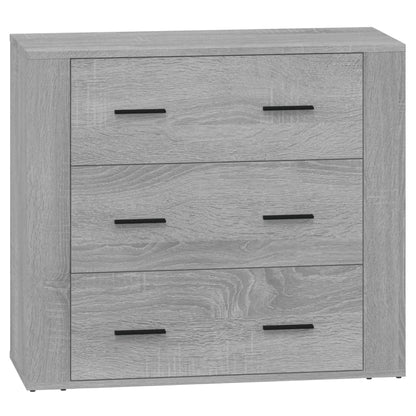 vidaXL Sideboards 2 pcs Grey Sonoma Engineered Wood 4