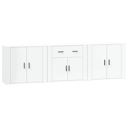 vidaXL Sideboards 3 pcs White Engineered Wood 2