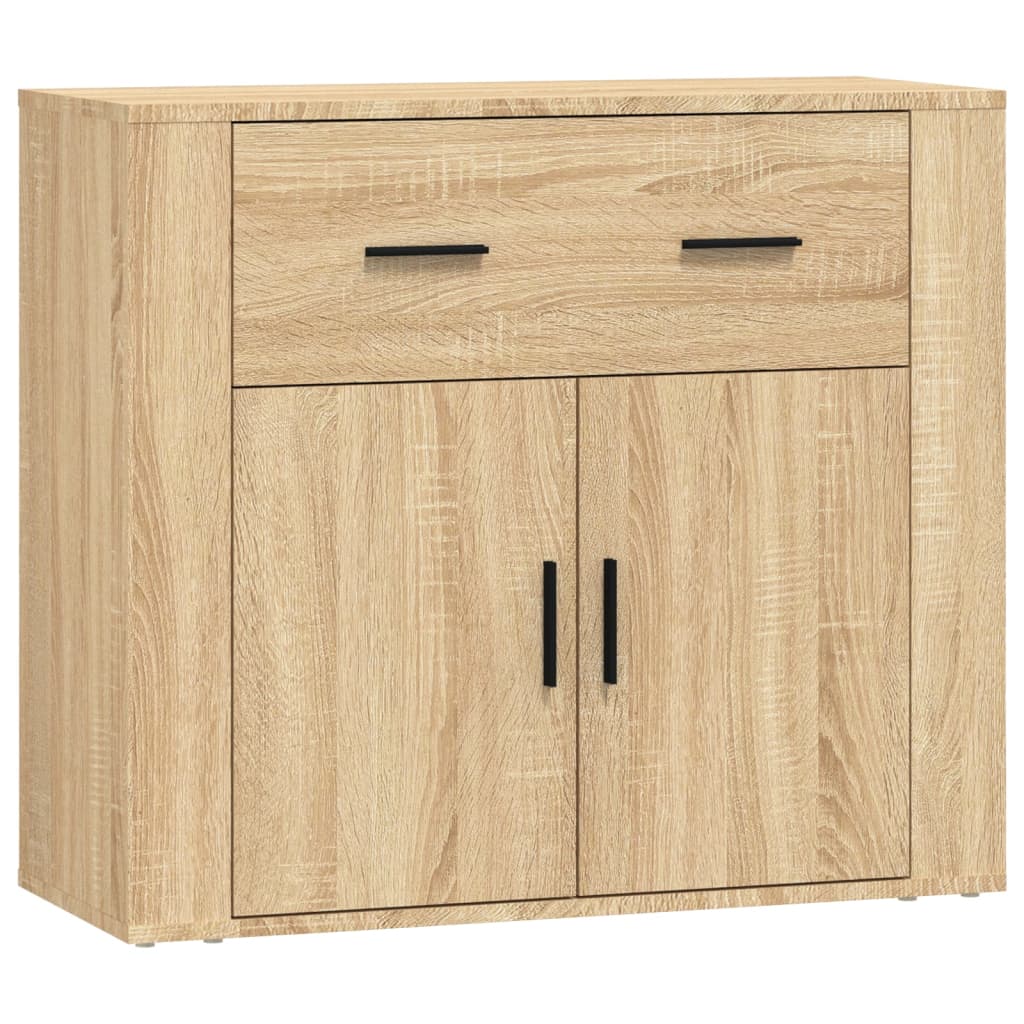 vidaXL Sideboards 3 pcs Sonoma Oak Engineered Wood 6