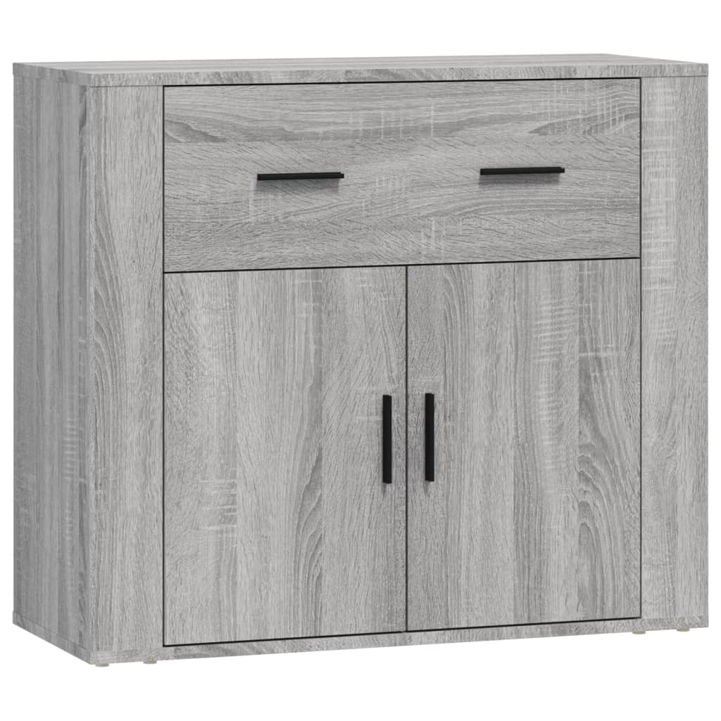 vidaXL Sideboards 3 pcs Grey Sonoma Engineered Wood 6