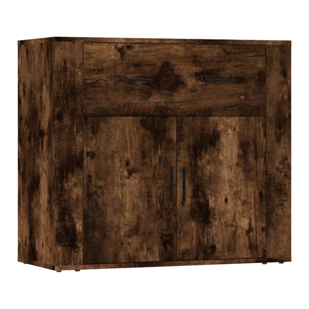 vidaXL Sideboards 3 pcs Smoked Oak Engineered Wood 5