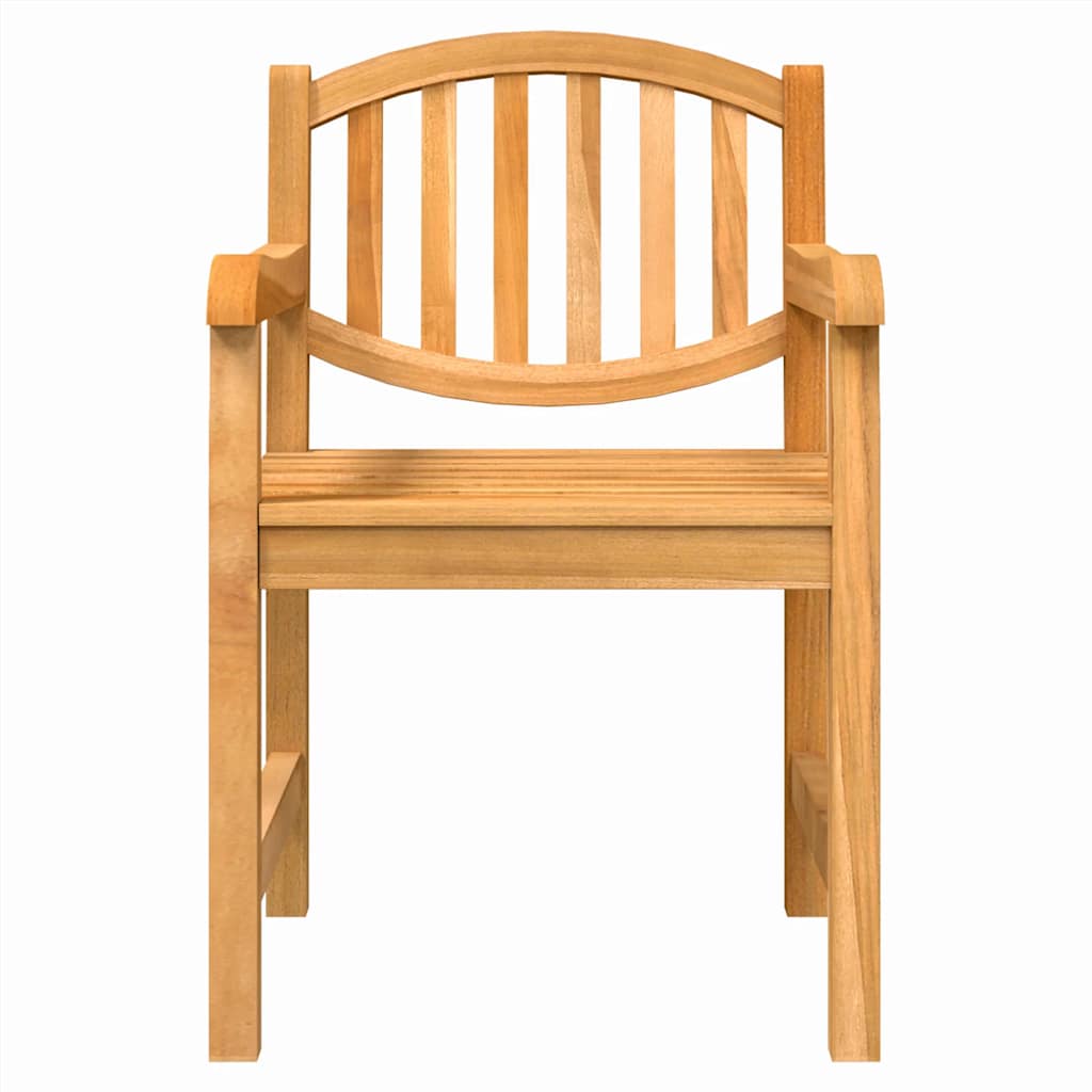 vidaXL Garden Chairs 2 pcs 58x59x88 cm Solid Wood Teak 4
