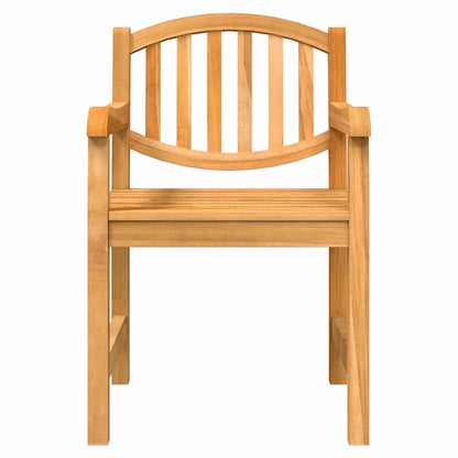 vidaXL Garden Chairs 2 pcs 58x59x88 cm Solid Wood Teak 4