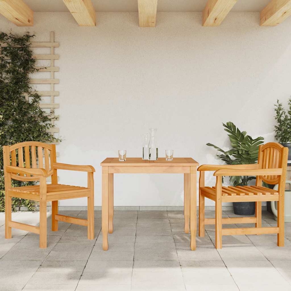 vidaXL Garden Chairs 2 pcs 58x59x88 cm Solid Wood Teak 1