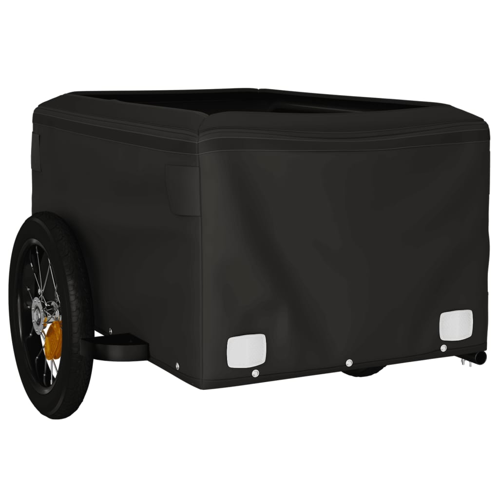 Bike Trailer Black and 30 kg Iron Height 44 cm Red
