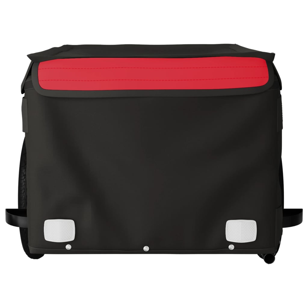Bike Trailer Black and 30 kg Iron Height 44 cm Red