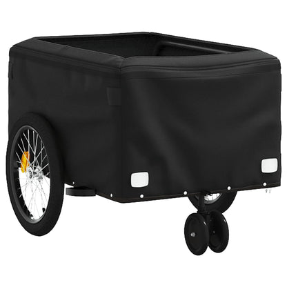 Bike Trailer Black and 30 kg Iron Height 45 cm Grey