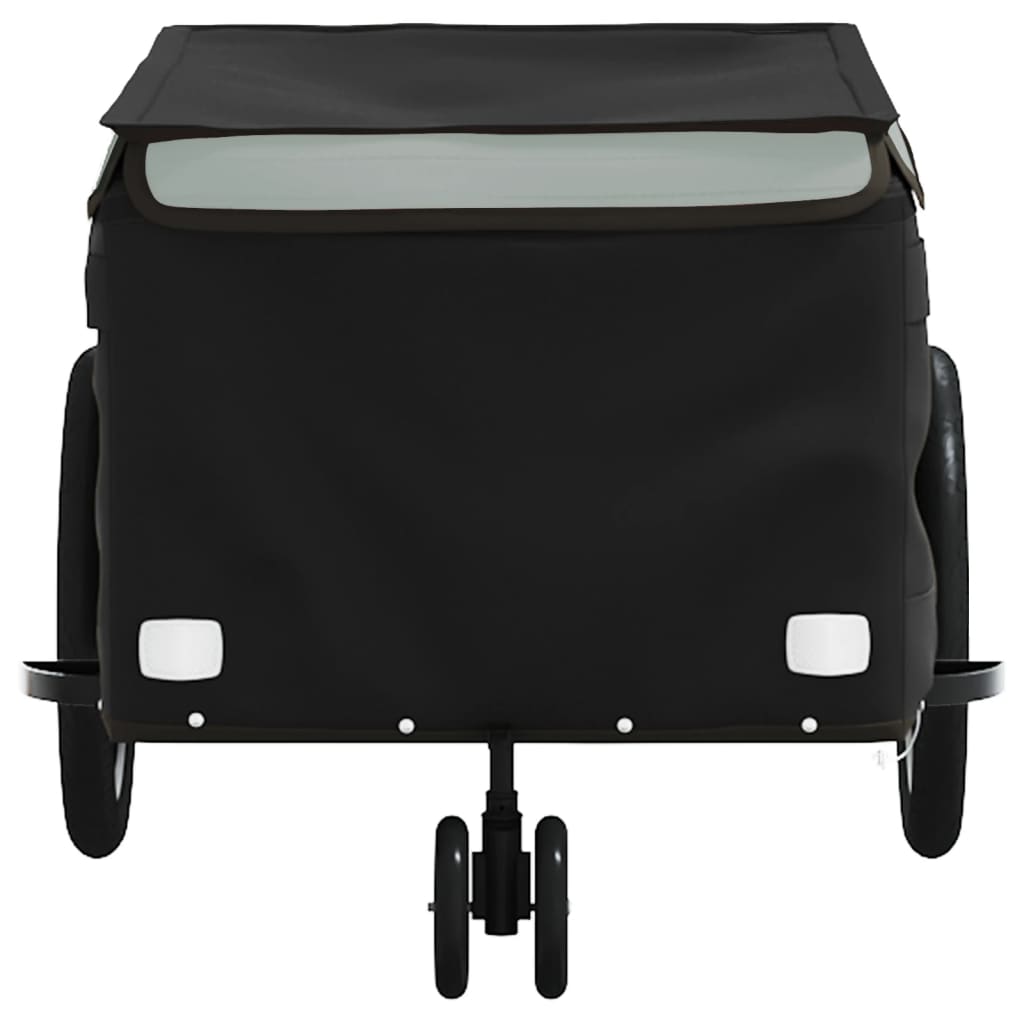 Bike Trailer Black and 30 kg Iron Height 45 cm Grey