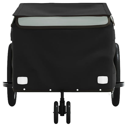 Bike Trailer Black and 30 kg Iron Height 45 cm Grey