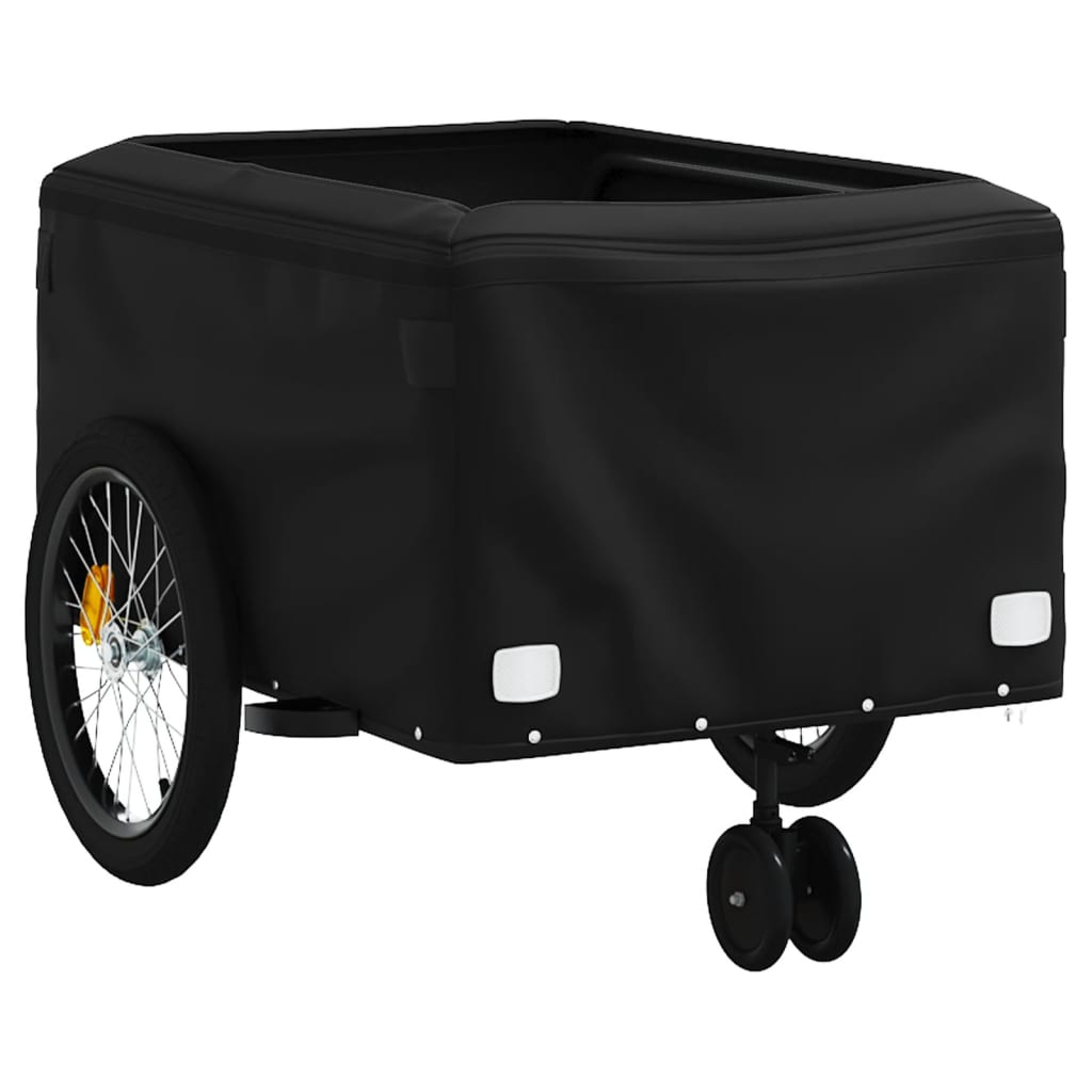 Bike Trailer Black and 45 kg Iron Height 59 cm Blue 137 cm 68 cm