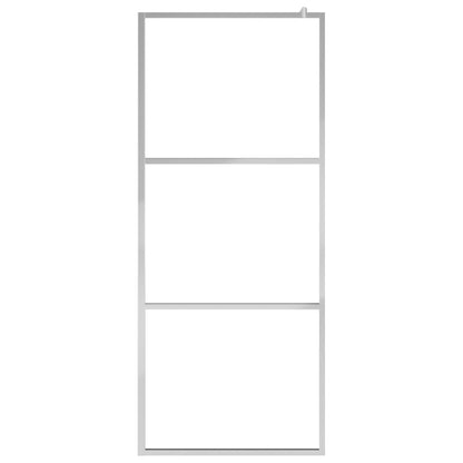 vidaXL Walk-in Shower Wall with Shelf Chrome 115x195 cm ESG Glass&Aluminium 4