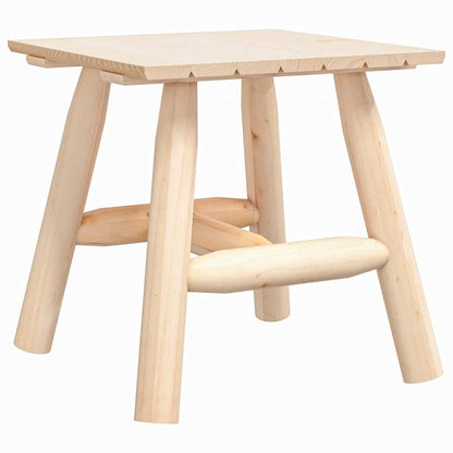 3 Piece Garden Lounge Set Solid Wood Spruce Natural 2x chair + table