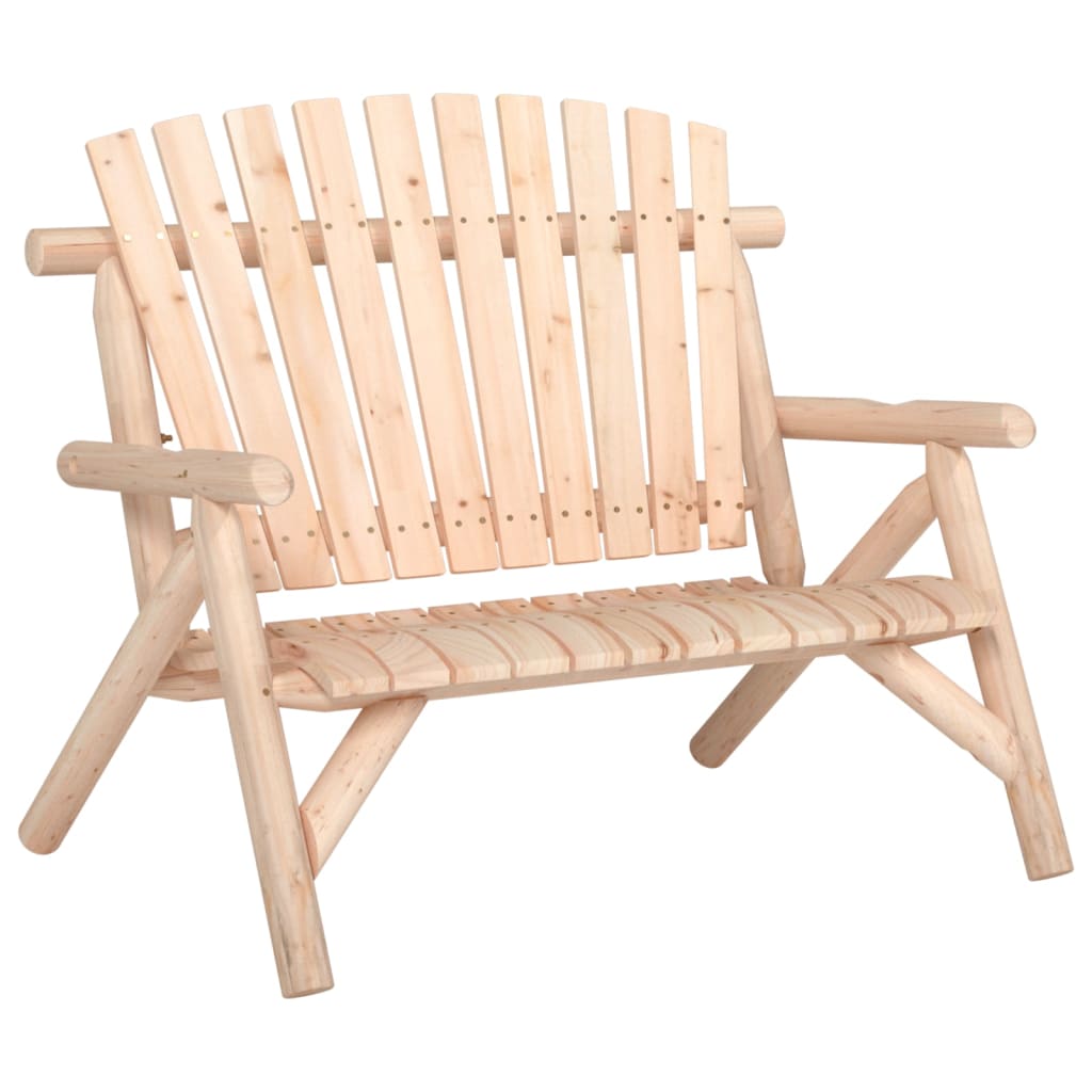 vidaXL 3 Piece Garden Lounge Set Solid Wood Spruce 2