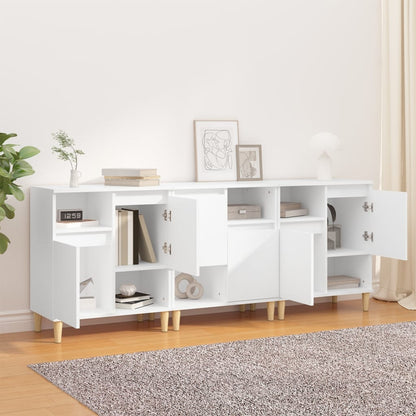 vidaXL Sideboards 3 pcs White 60x35x70 cm Engineered Wood 3