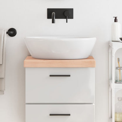 Bathroom Countertop 40x40x(2-6) Untreated Solid Wood Natural 40 cm