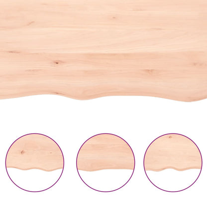 Bathroom Countertop 40x60x(2-4) Untreated Solid Wood Natural 100 cm