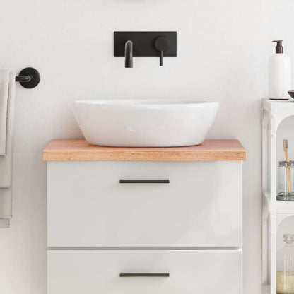 Bathroom Countertop 60x30x(2-4) Solid Wood Light Brown 60 cm