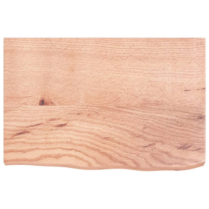 Bathroom Countertop 40x40x(2-4) Solid Wood Light Brown 60 cm