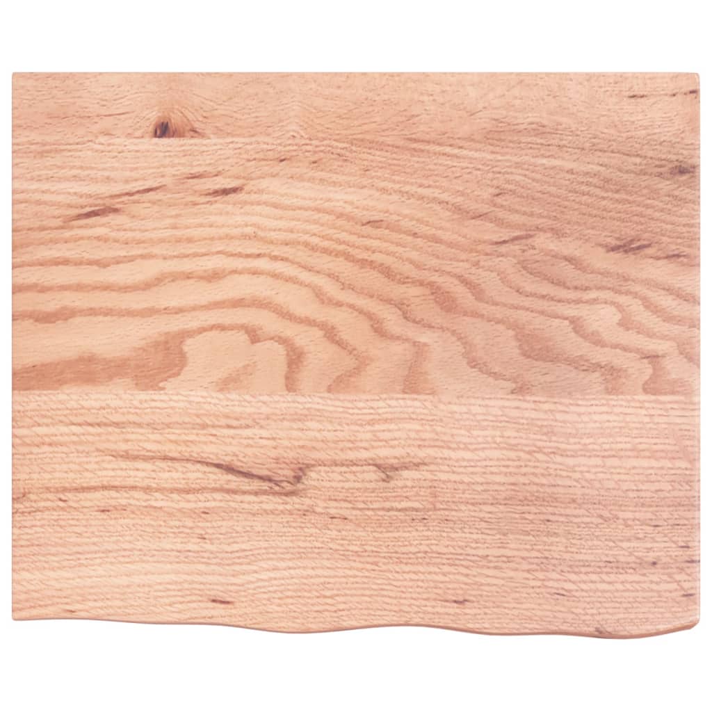 Bathroom Countertop 60x50x(2-6) Solid Wood Light Brown 60 cm