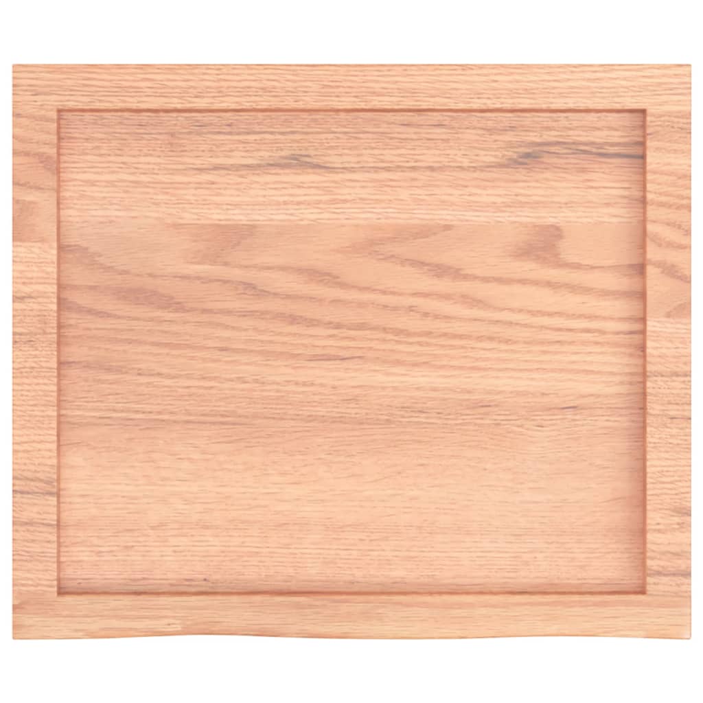 Bathroom Countertop 60x50x(2-6) Solid Wood Light Brown 60 cm